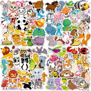 Stickers Animaux 200 Pcs Autocollant Enfant, Autocollant Kawaii, Gommettes Enfants 3 4 5 6 Ans, Vinyle Autocollant Imperméable, Cadeau Enfant 3 4 5 6 Ans, Stickers Pour Scrapbooking Journal Gourde Etc - Neuf