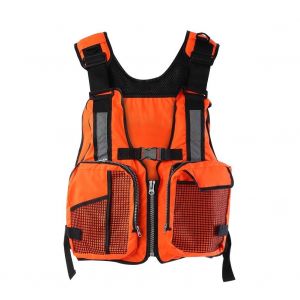 Survie D'urgence En Plein Air P&ecirc;che Natation Gilet D'aide Gilet Gilet De Sauvetage (Orange) - Neuf