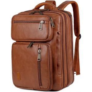 acdsgd-Sac &agrave; dos convertible en cuir synth&eacute;tique pour ordinateur portable - Sacoche hybride pour ordinateur portable de 15,6 pouces - Sac de travail - Sac &agrave; main de voyage - Sac &agrave; dos de randonn&eacute;e - Sac &agrave; - Neuf