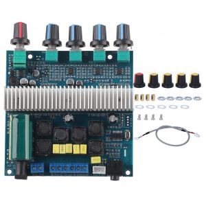 Carte amplificateur numerique pour caisson de basses PA3116 12-24 V 100 W + 50 W + 50 W, sortie 3 canaux - Neuf