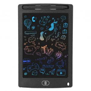 8.5 Pouces Tablette D'&eacute;criture LCD Color&eacute; Dessin Tablette Pad Enfants Color&eacute; Doodle Board Jouet pour 1 &agrave; 10 Ans Filles Gar&ccedil;ons Noir - Neuf