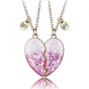 Bff Colliers - Collier Meilleur Ami Cadeaux D'amiti&eacute; Bff Mignons Pour 2 Filles Bijoux - Un Pour Vous Un Pour Votre Bff - 3 Ans Et + - Neuf