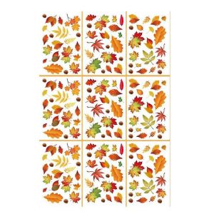 Autocollants De Fen&ecirc;tre D'automne,9 Feuilles De Fen&ecirc;tre D'automne S'accrochent Pour Le Verre Autocollants De Fen&ecirc;tre D'automne B&acirc;ton De Fen&ecirc;tre D'automne - Neuf