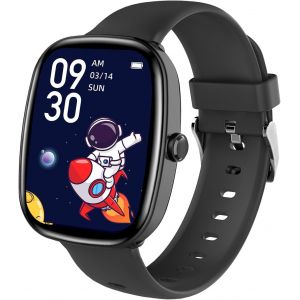Montre Connect&eacute;e Enfants, Fitness Tracker Montre pour Enfants Filles Gar&ccedil;ons avec Podom&egrave;tre, 100 Modes Sport, Moniteur de Sommeil, R&eacute;veil, Cadeau pour Gar&ccedil;ons, Filles et Adolescents 6+ (Noir) - Neuf