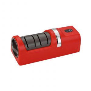 Affuteur de couteaux electrique, outil fiable et leger pour la maison, le jardin et l'exterieur, rouge. - Neuf