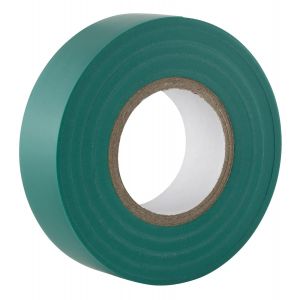 Ruban adhésif isolant électrique vert-19 mm x 20 m-résistant,autocollant-protèger,regrouper,réparer des câbles-1 rouleau - Neuf