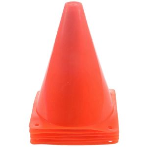 C&ocirc;nes De Signalisation En Plastique De 7 Pouces (Paquet De 6) Multi-C&ocirc;ne &Eacute;ducation Physique Sports Entra&icirc;nement &Eacute;quipement Soccer Tr - Neuf