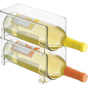 Armoire De Rangement - Peut Contenir Des Bouteilles D'eau Et D'alcool, Sauf Du Vin - Lot De 2 - Transparent - Neuf