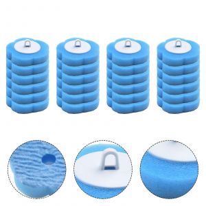 24/12/6pcs Nettoyant De Brosse De Toilette Jetable Sans Longue Poign&eacute;e Brosse &Eacute;ponge De Nettoyage De Salle De Bain Avec T&ecirc;te De Brosse Rempla&ccedil;able Toilette - Neuf