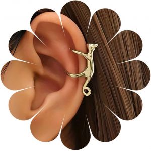 Kal-Boucles D'oreilles Chat Grimpant Boucles D'oreilles Chat &Agrave; Clip Cartilage Grimpant Bijoux Pour Femmes Et Filles - Neuf