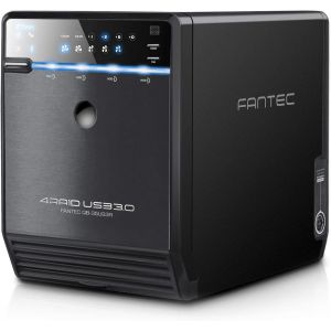 Qb-35Us3R Boîtier Pour Quatre Disques Durs Externes En Raid (Montage De 4 Disques Durs Sata De 3,5"" (8,89 Cm), Port Usb 3.0 Et Esata, Fonction Raid, Ventilateur De 80 Mm Asservi À La Température), No - Neuf