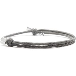 - Bracelet Paracorde 2mm Et Argent 925 - Bijou Homme Ou Femme Ajustable Dessin&eacute; Et Assembl&eacute; En France - Neuf