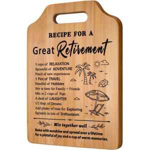Chicslick-Cadeau De D&eacute;part &Agrave; La Retraite Pour Femmes Et Hommes, Cadeaux De D&eacute;part Pour Coll&egrave;gues Femmes, Planche &Agrave; D&eacute;couper Exqu En Bambou Pour Les Coll&egrave;gues[X1326] - Neuf