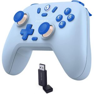 Nova Lite Wireless Controller U2013 2.4g & Bluetooth Gamepad For Windows Pc, Iphone, Android, Switch & Steam Deck U2013 Hall Effect Triggers, Turbo Function, Rumble Vibration (Sky Blue) - Neuf