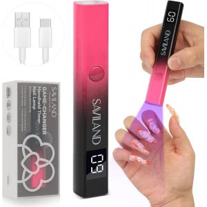 Lampe U V Sans Fils A Ongle, 16w Petite Lampe &Agrave; Ongles Portable Avec Affichage Lcd, Mini Lampe U V Pour Le S&eacute;chage De La Colle De Vernis &Agrave; Ongles Et Des Faux Ongles - Neuf