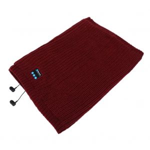 Nouveau Foulard Tendance, Doux Et Chaud, Sans Fil, Bluetooth, Cache-Cou (Bordeaux) - Neuf