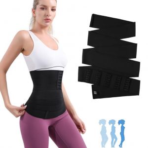 Ceinture Amincissante Pour Femme, Ajustable, Avec 5 Rangees De Crochets Pour Le Fitness Et Le Sport - Neuf