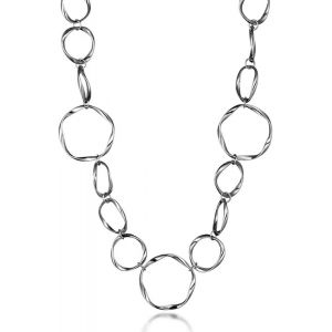 Kal-Long Collier À Chaîne Pour Femme, Collier À Breloques Pour Filles, Or Rose, Argent Et Argent, Cadeau Pour La Fête Des Mères, L'amitié - Neuf