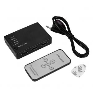 Commutateur Hdmi 5 Entr&eacute;es 1 Sortie Pour Hd Dvd Ps3 Mini Hdmi Splitter Ir Remote - Neuf