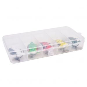 Lot De 5 Leurres De Peche Artificiels Souples En Abs De 6,5 Cm/12,8 G Avec Hamecon - Neuf