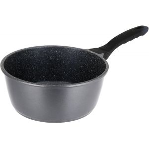 714213 Po&ecirc;le Fonte D'aluminium Int&eacute;rieur Effet Pierre &Oslash;24 Cm H5 Cm Rev&ecirc;tement Anti-Adh&eacute;sif Whitford Xylan 2 Couches Sans Pfoa, Manche Thermor&eacute;sistant Soft Touch Tous Feux Dont Induction - Neuf