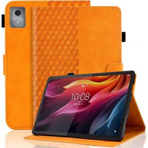 ?tui de protection pour Lenovo Tab M11 Plus/K11 Plus 11,5"" 2024 - En cuir synth&iquest;&iquest;tique de qualit&iquest;&iquest; sup&iquest;&iquest;rieure - Avec fentes pour cartes - Avec fonction support multi-vue - Orange - Neuf