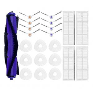 Pour Narwal Freo polyvalent Self Mop Clean Robot J3 Rouleau en V Brosses latérales en forme de V Chiffons de vadrouille Rag Hepa F - Neuf