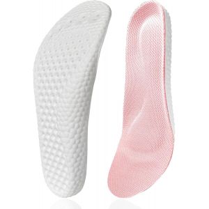 Kalanka-Semelles En Mousse &Agrave; M&eacute;moire De Forme Pour Femme Homme, Semelles Chaussures De Rechange Pour Chaussures De Marche, Respirant, Amortissant (Rose/Empreintes Digitales, 36.5/37 Eu) - Neuf