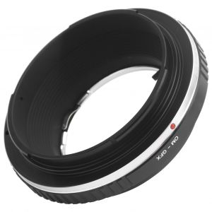 Adaptateur d'objectif a mise au point manuelle Fikaz pour objectif Olympus a monture OM compatible avec les appareils photo a monture Fuji GFX - Neuf