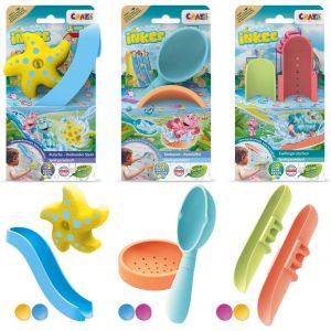 DDA-Toys Set | Set de Jouets de Bain avec Toboggan Aquatique, Pataugeoire, Étoile de mer, Epuisette - Jouet Bain Enfant avec Ventouse , Jouet d`Eau interactif - Neuf