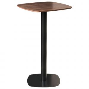 Table De Bar Morella Noir/ Marron Foncé 60 Cm 60 Cm - Neuf