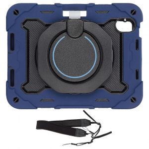 Coque De Tablette Pour Tablette Ios 2021 Mini 6 8,3 Pouces Gen 6 Housse De Protection Anti-Secousse Avec Support Rotatif À 360° Porte-Stylobleu Marine - Neuf