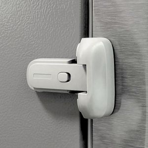 Serrure De R&eacute;frig&eacute;rateur De S&eacute;curit&eacute; Pour B&eacute;b&eacute;, Serrure De Porte De R&eacute;frig&eacute;rateur/Cong&eacute;lateur &Agrave; L&iquest;&Eacute;preuve Des Enfants, Utilisation D'une Seule Main, Rubans Vhb 3m Inclus, Pas D'outils Ni Besoin De Per - Neuf