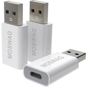 THEF-Adaptateur USB C Femelle vers USB mâle, Adaptateur USB C vers USB Compatible avec Le Chargeur Apple MagSafe, Watch Series Ultra/8/7/se, iMac, MacBook Pro, MacBook, Ordinateurs Portables, PC. - Neuf