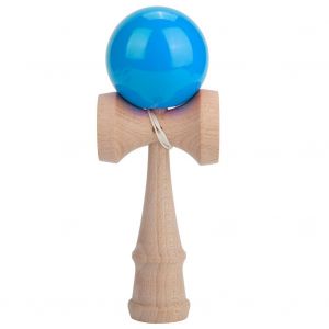 Balle Kendama de couleur pure, jeu de jonglerie habile, jouet traditionnel japonais (bleu clair) - Neuf