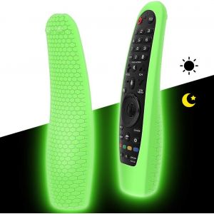 Housse Coque En Silicone Compatible Avec Lg Télécommande An-Mr19ba An-Mr18ba An-Mr20ga An-Mr600 An-Mr650, Antidérapant Étui De Protection Pour Lg Magic Remote (Glow Green) - Neuf