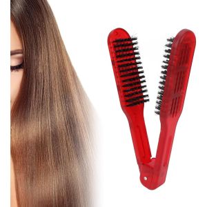 Kalanka-Brosse À Lisser Les Cheveux, Pince À Lisser Les Cheveux Peigne À Lisser Les Cheveux Double Face Outil De Coiffure Professionnel Brosse À Coiffer Accessoire Pour La Coiffure - Neuf