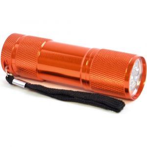 Mini Lampe Torche Compacte en Aluminium avec 9 LEDs - Neuf
