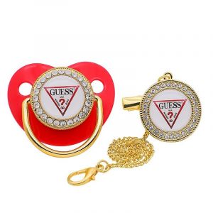 Sucette Pour B&eacute;b&eacute; Nouveau-N&eacute; En Silicone, T&eacute;tine S Rouge - Neuf