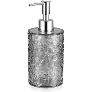 400 ML Distributeur Savon,Distributeur de Savon Liquide,Flacon Pompe Vide 400ml,Distributeur Shampoing et Gel Douche,Flacons Vides à Pompe Plastique pour Distributeurs de Savon et de Lotion - Neuf