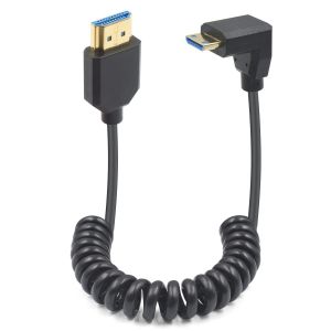 ERYI-Câble Spiralé Mini Hdmi Vers Hdmi 2.1,1.2 M,Extrêmement Fin,Hdmi Mâle Vers Mâle,Hdmi 2.1,Prend En Charge 8K @ 60 Hz,4K @ 120 Hz, Tablette, Ordinateur Portable (Bas) - Neuf