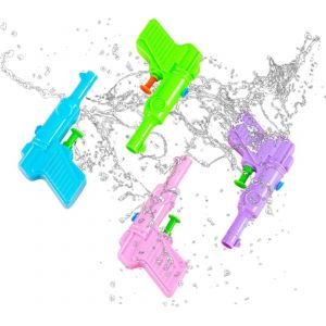 Pistolet A Eau 4 Pièces Pistolets À Eau Pour Enfant Longue Portée 10 Mètres Aux Jeux D'eau D'été Pour Enfants Pour La Piscine Extérieure Et La Plage - Neuf