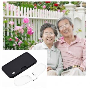 Etui porte-cles pliable pour lunettes de lecture, lunettes de presbytie, pince-nez, 250 - Neuf