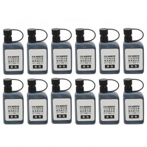 12pcs Marqueur Recharge Encre Noir Transparent S&ucirc;r Durable Pratique &Eacute;tanche R&eacute;sistance &Agrave; La D&eacute;coloration Noir Recharge Encre - Neuf