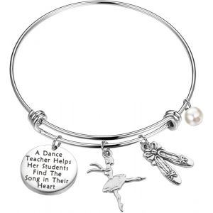 Cadeau Pour Professeur De Danse - Un Professeur De Danse Aide Ses Élèves À Trouver La Chanson Dans Leur C?ur - Bijoux De Danse Pour Enseignants De Danse, Bracelet Pour Professeur De Danse, - Neuf