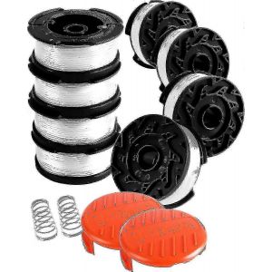 Bobine de fil de coupe pour coupe-bordures noirs et decker,bobine de 8 fils de coupe avec 2 couvercles de bobine et 2 ressorts Meilleur cadeau f26 - Neuf