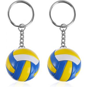 Kal-Porte-Clés Volleyball 2 Pièces Charm Volley-Ball Porte-Clés Joueur De Volley-Ball- Pour Fan De Volleyball Porte-Clés Thème Sport Suspendre Pour Les Fêtes L'école Le Carnaval Les Cadeaux De Fête - Neuf