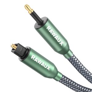 C&acirc;ble Optique 1.5M Mini Toslink Vers Toslink C&acirc;ble Spdif Fibre Optique Audio Num&eacute;rique Plaqu&eacute; Or 24K Adaptateur De Cable Optic Pour Barre De Son, Home Cinema[Z2708] - Neuf