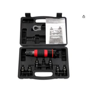 Accessoire pour rivets Pindex pour perceuse/visseuse sans fil, compatible avec les rivets M3 &agrave; M10 en aluminium, acier et acier inoxydable (6 accessoires). - Neuf