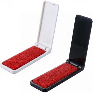 MEVRONISSHOP-Lot de 2 brosses anti-peluches pliables et mini brosses en plastique r&eacute;utilisables pour v&ecirc;tements, canap&eacute; et poils d'animaux, outil portable d'entretien des tissus - Neuf